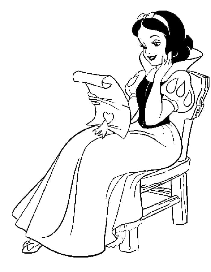Disney Blanche Neige coloring page