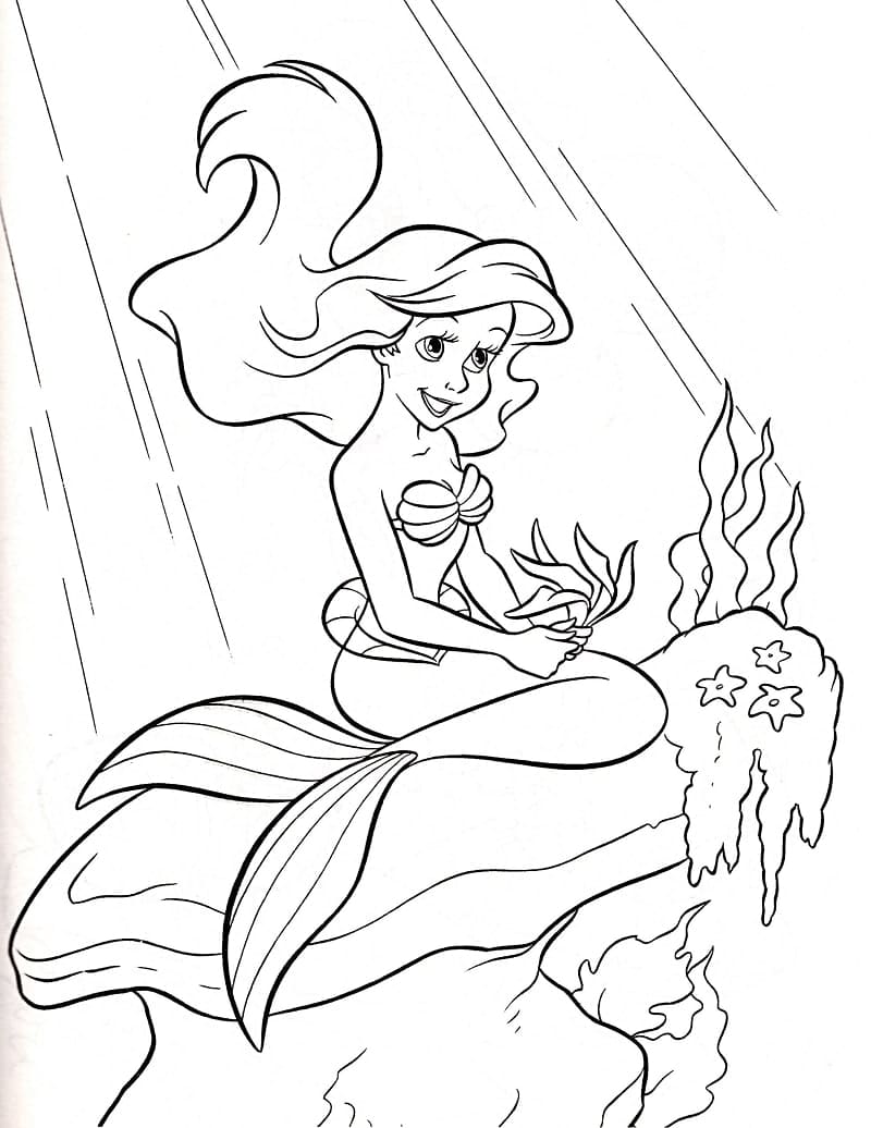 Disney Princesse Ariel coloring page