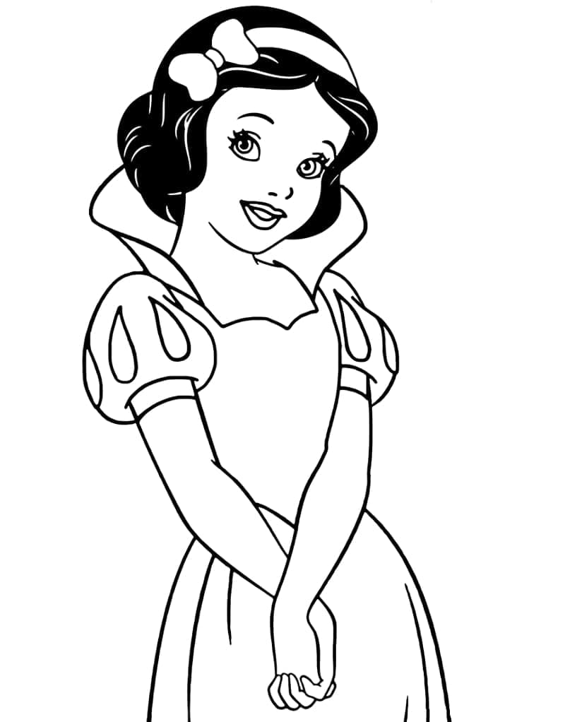Coloriage Disney Princesse Blanche Neige - télécharger et imprimer
