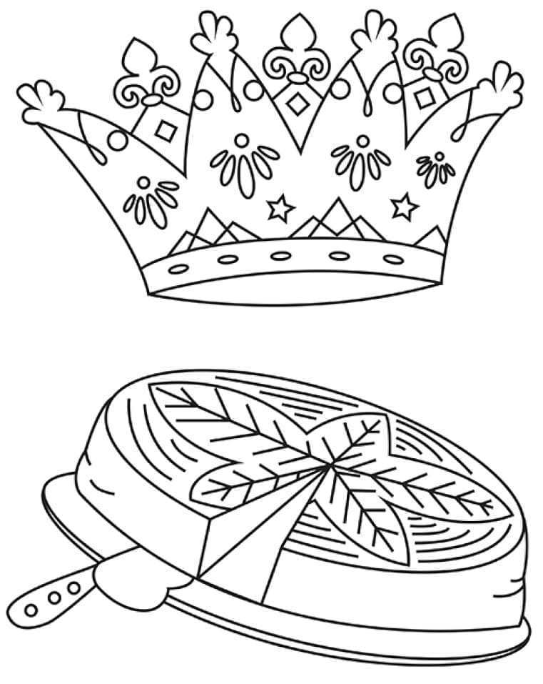 Coloriage Galette Des Rois Imprimer Sur ColoriageEnfant Com