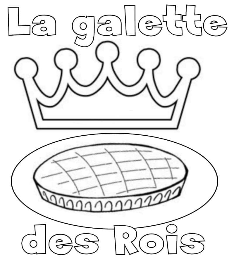 Galette Des Rois 7 coloring page