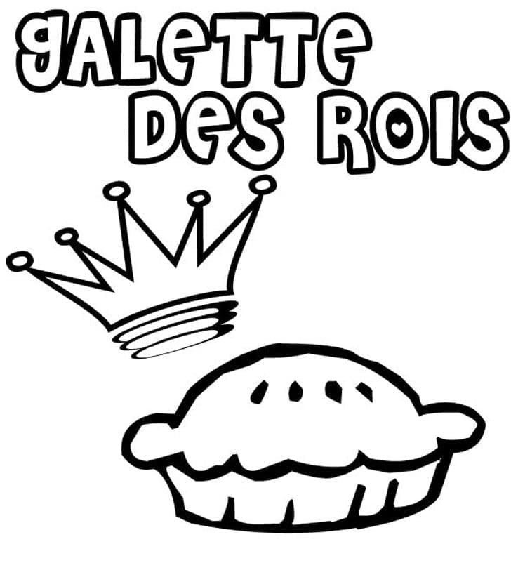 Galette Des Rois Gratuit Pour Les Enfants coloring page