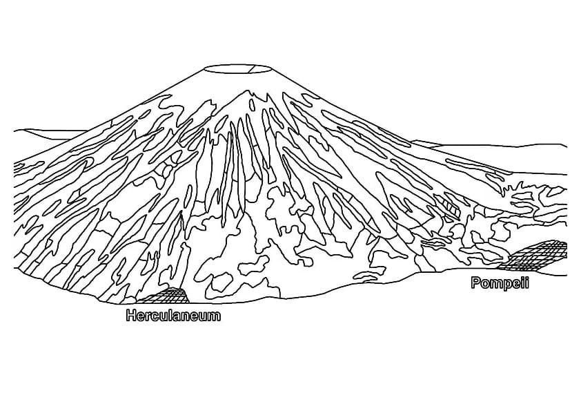 Grand Volcan coloring page