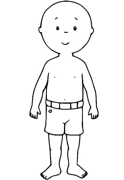 Image de Caillou coloring page