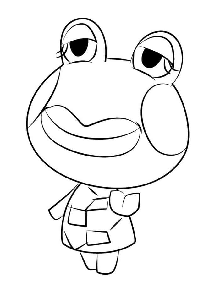 Jambette dans Animal Crossing coloring page