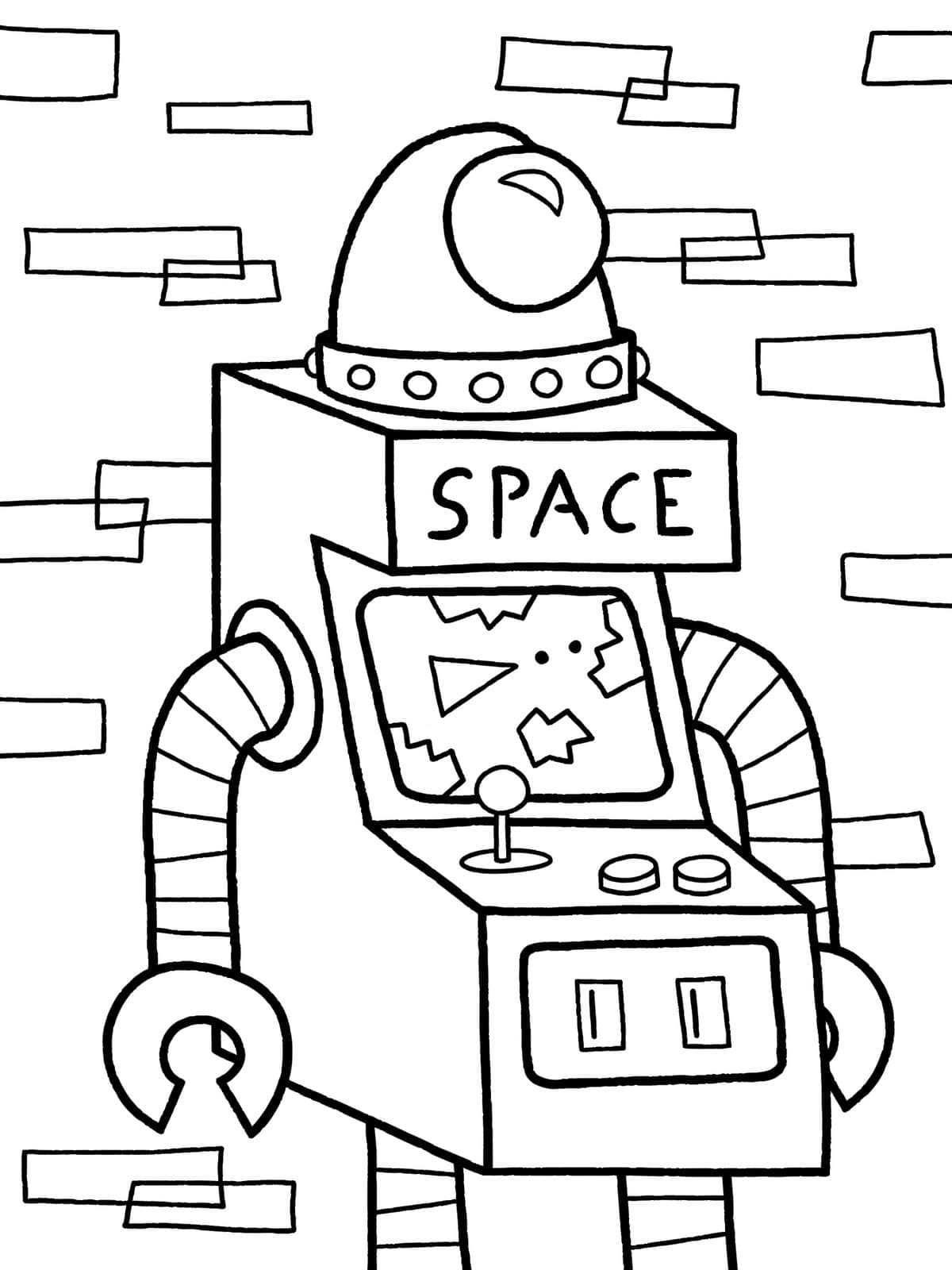 Jeu de Robots coloring page