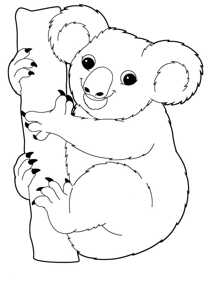 Koala 2 coloring page