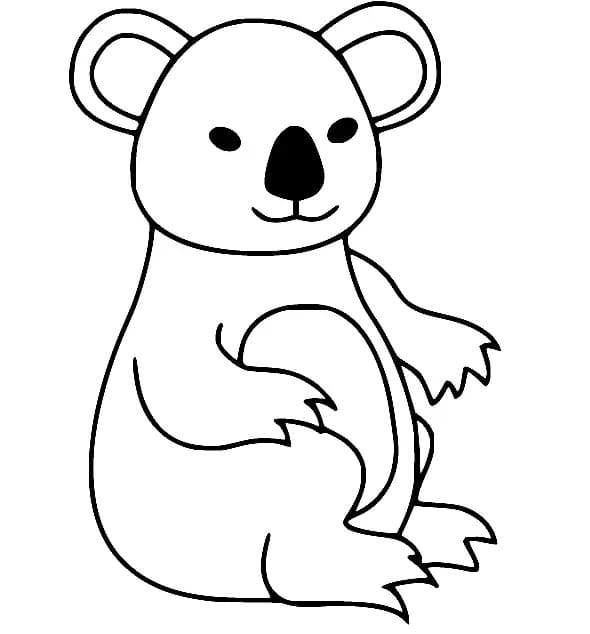Koala Gratuit Pour Les Enfants coloring page