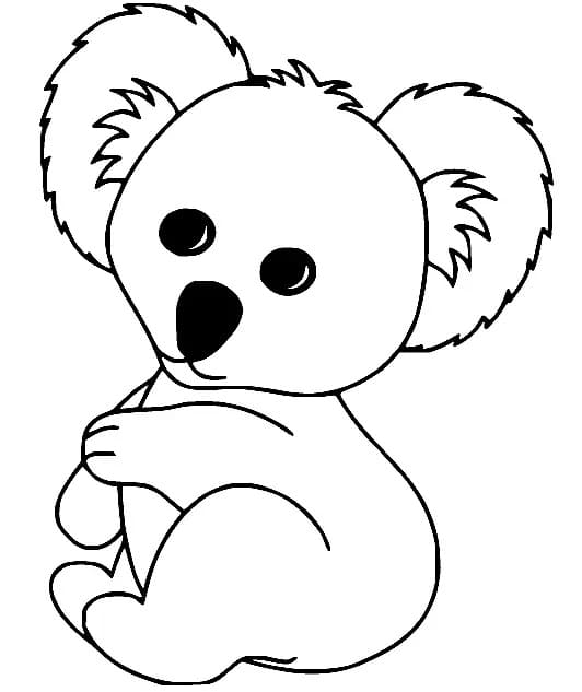 Koala Gratuit coloring page