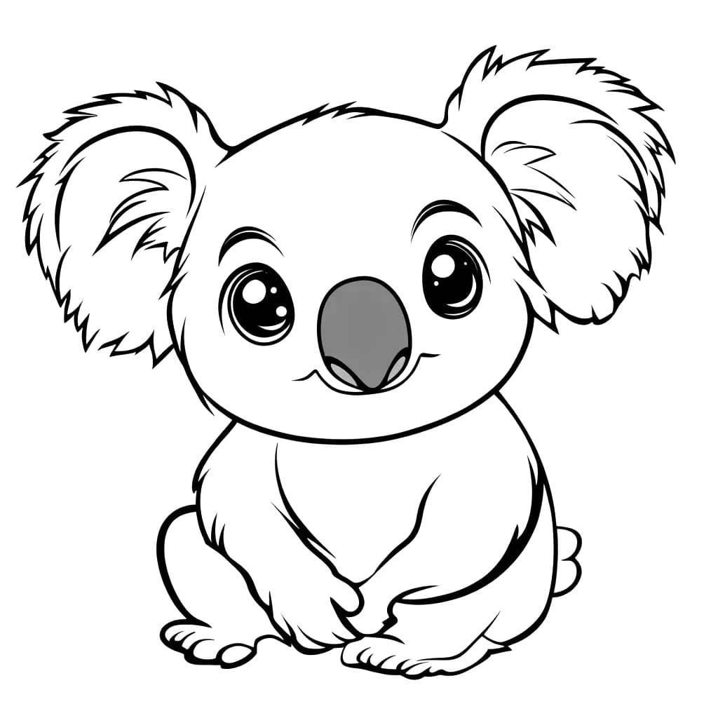 Koala Imprimable coloring page