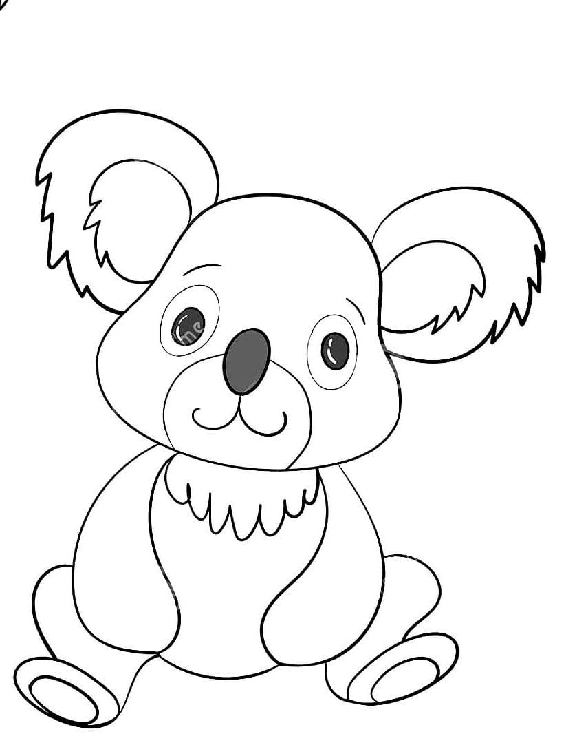 Coloriage Koala Mignon Pour Les Enfants