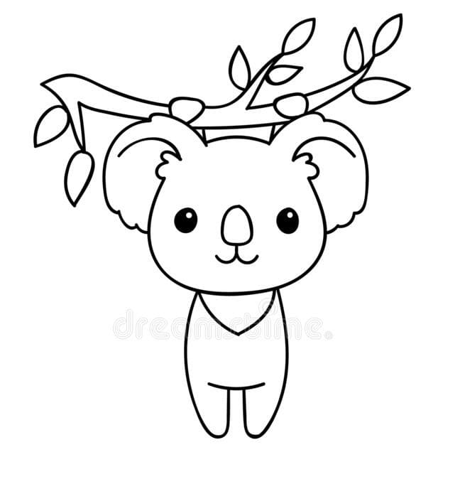 Koala Mignon coloring page