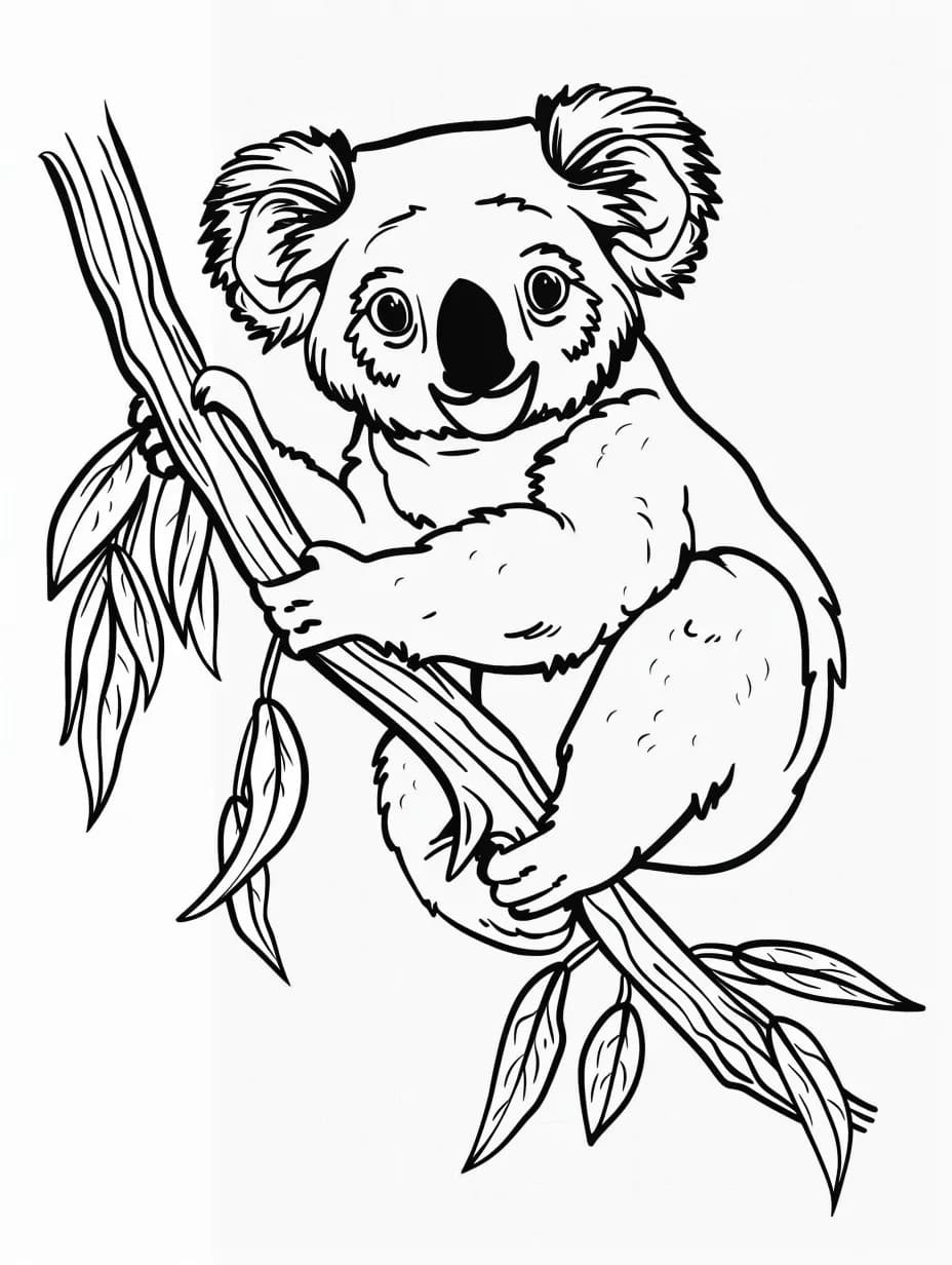 Koala Pour Enfant coloring page