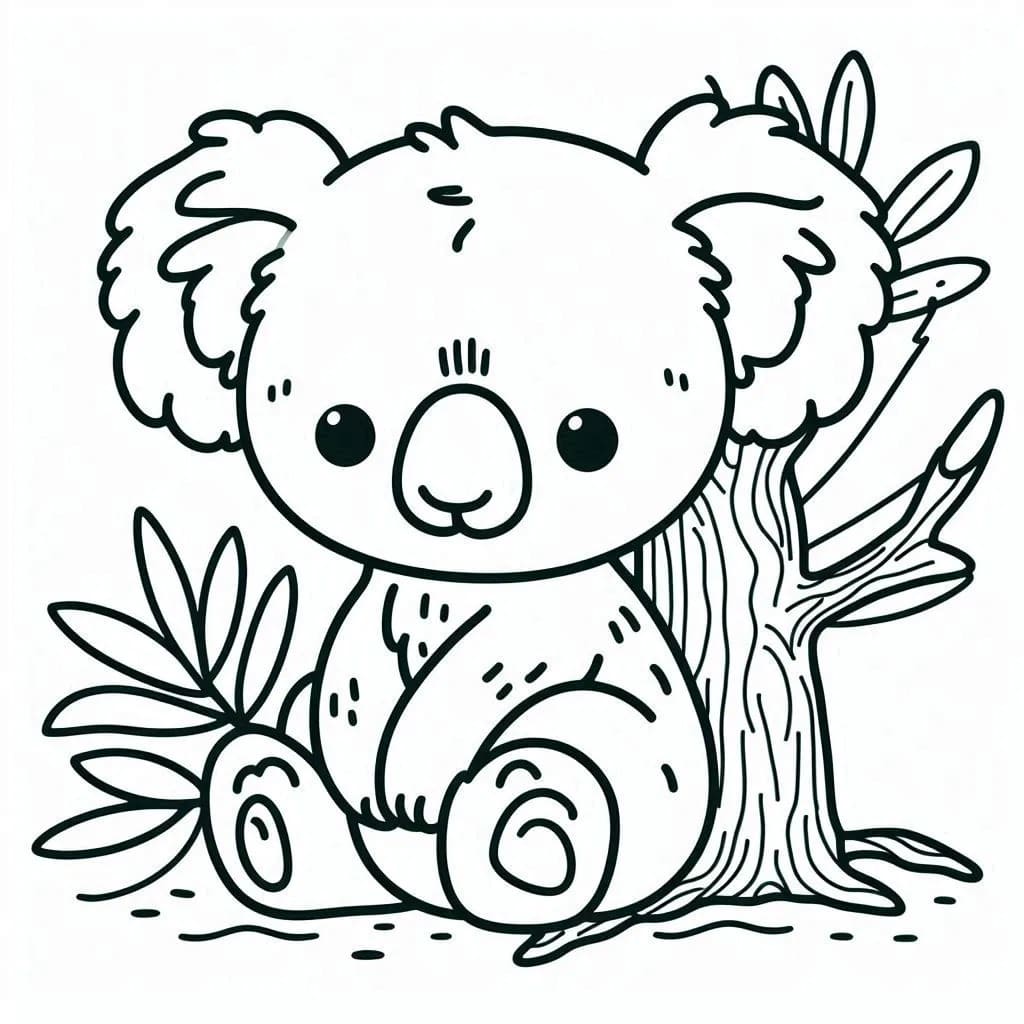 Koala Pour Les Enfants De 2 An coloring page