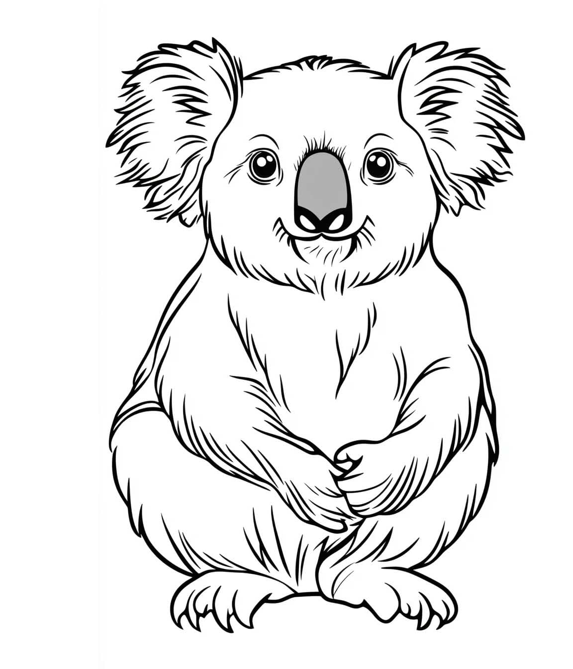 Koala Pour Les Enfants De 4 An coloring page