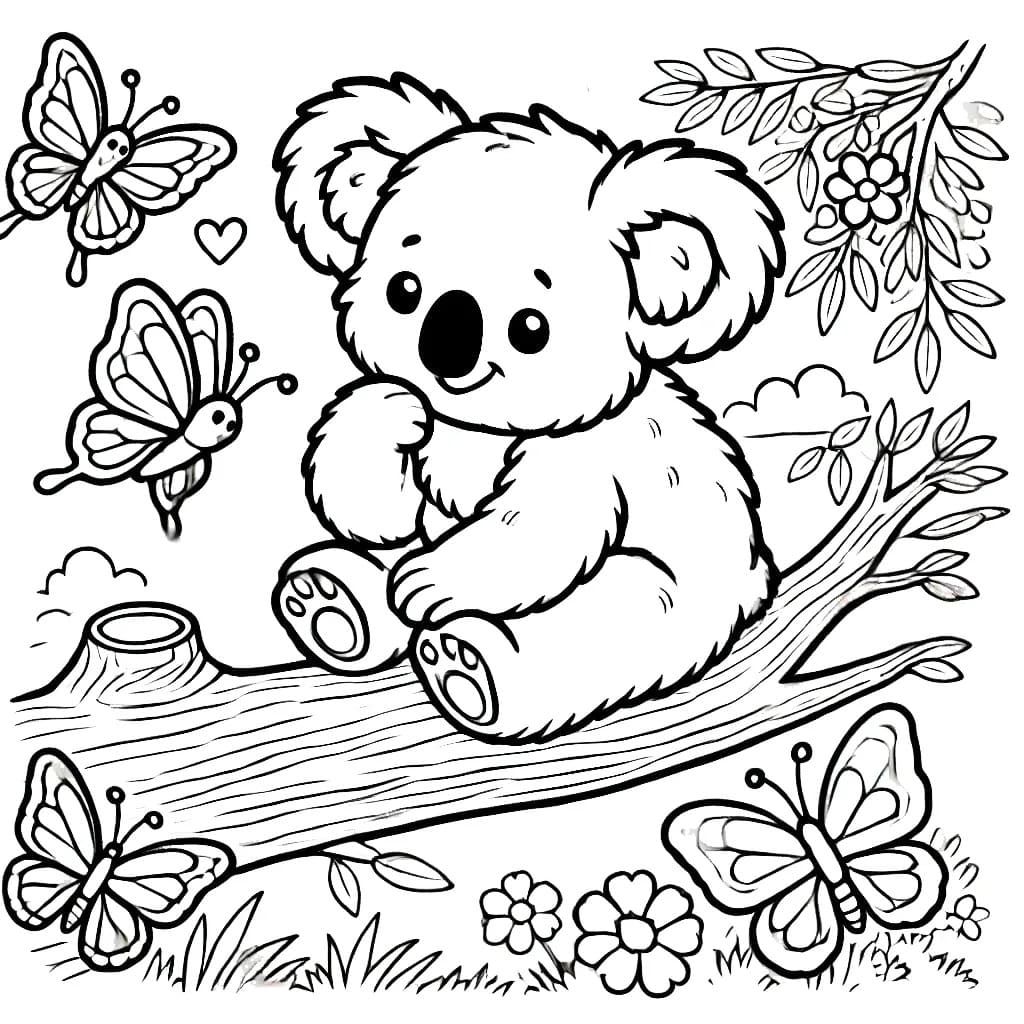 Koala Pour Les Enfants De 6 An coloring page