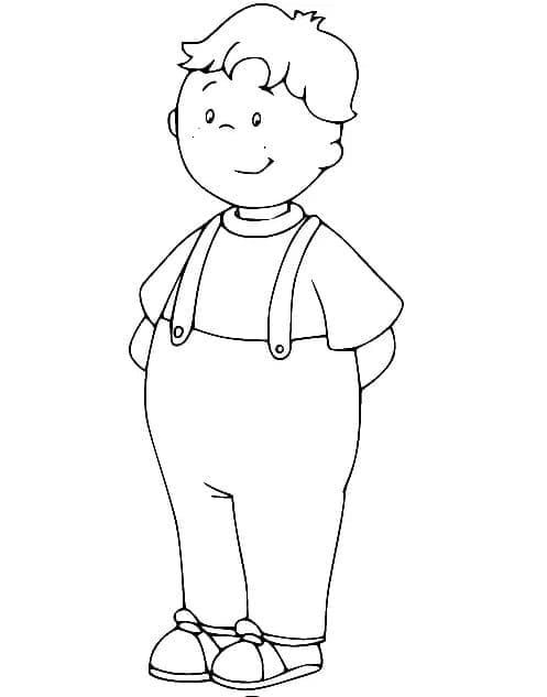 Léo de Caillou coloring page