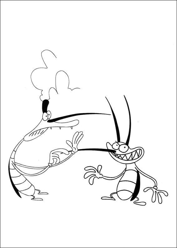 Marky et Joey coloring page