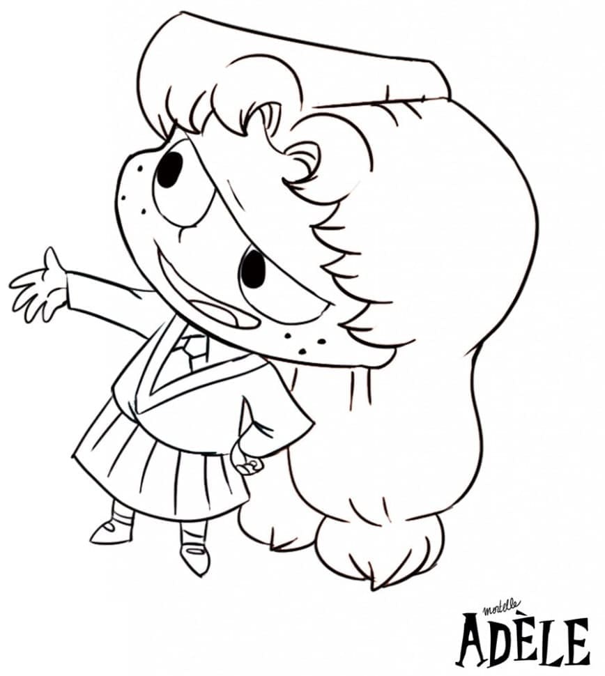 Mortelle Adèle 2 coloring page
