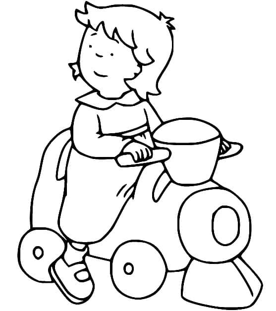 Mousseline de Caillou coloring page