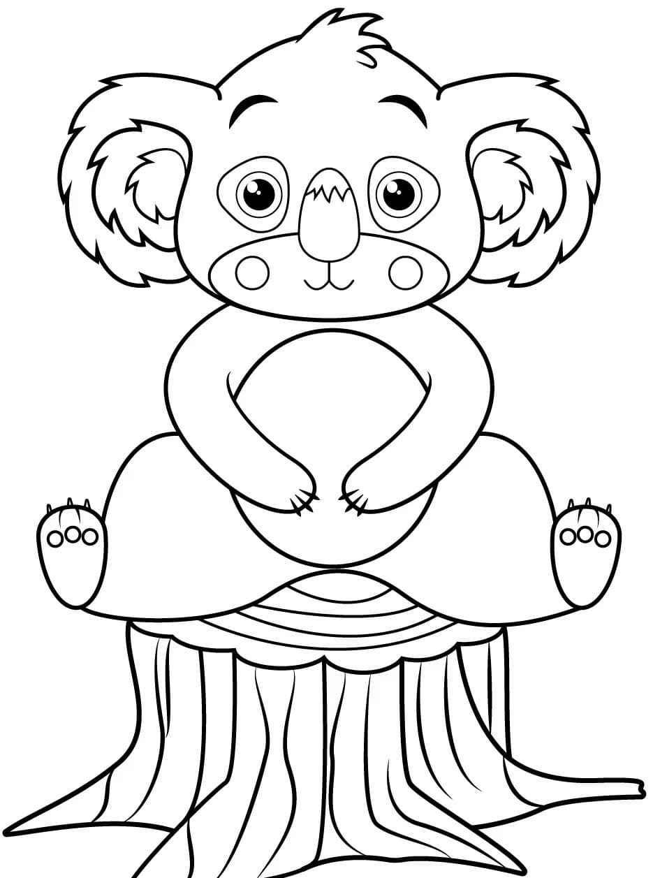 Peinture De Koala coloring page