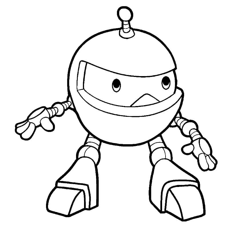 Petit Robot coloring page