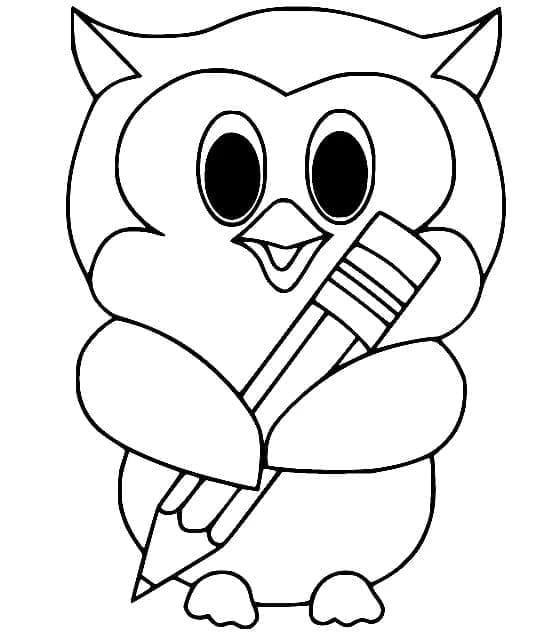 Petite Chouette coloring page