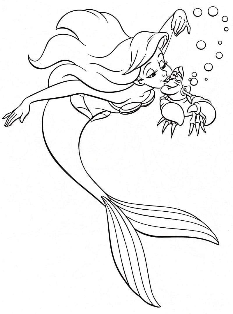Princesse Ariel Gratuit coloring page