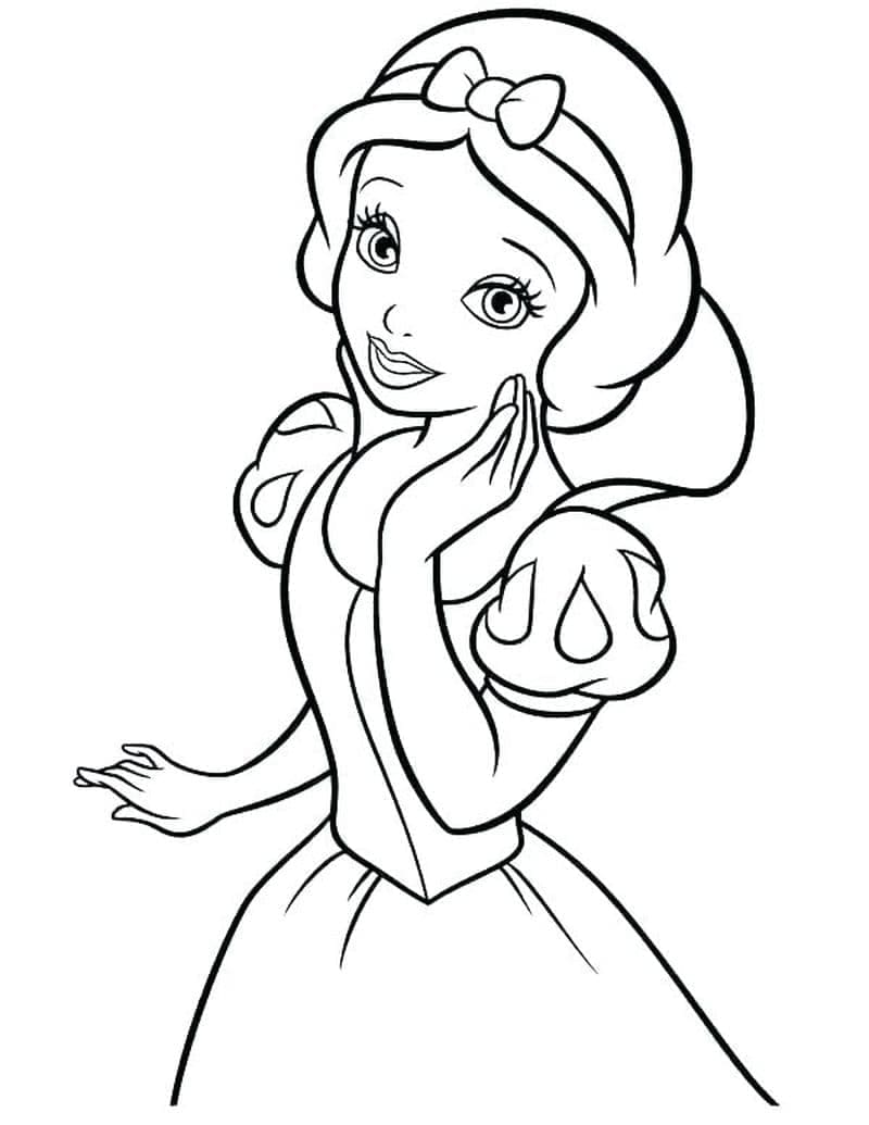 Coloriage Princesse Blanche Neige de Disney