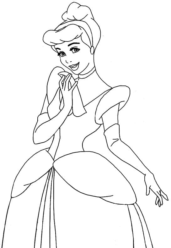 Princesse Cendrillon Pour les Enfants coloring page