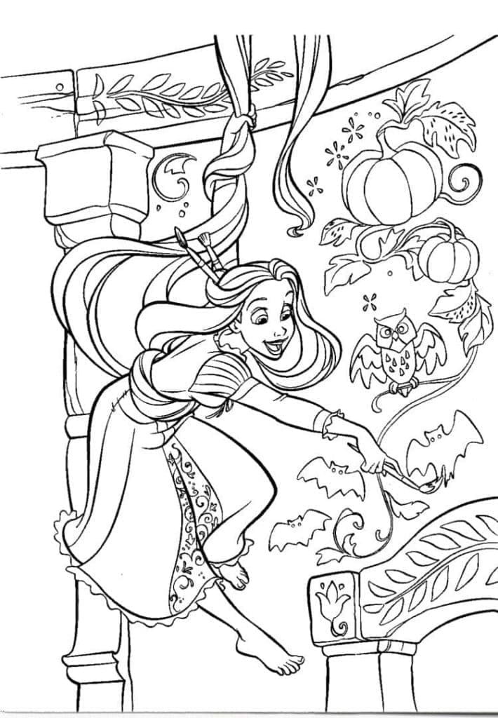 Princesse Raiponce 1 coloring page