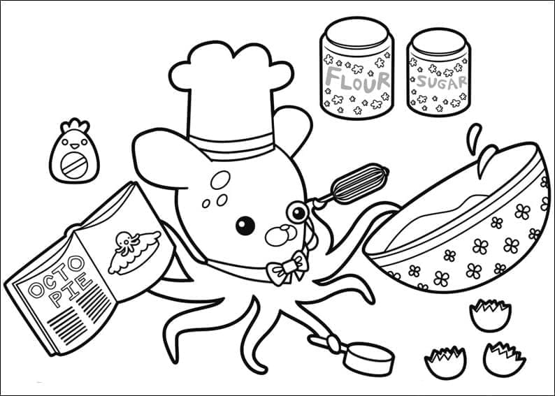 Professeur Inkling coloring page