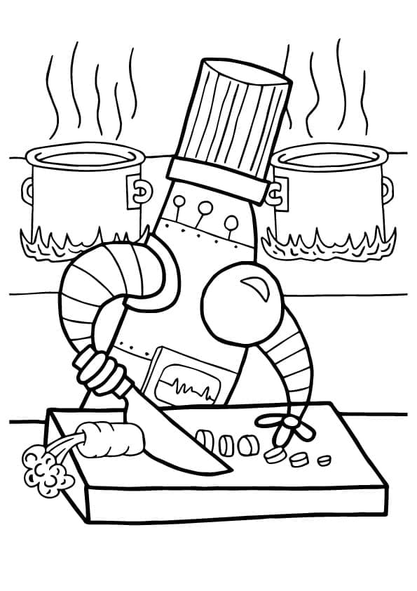 Robot de Cuisine coloring page