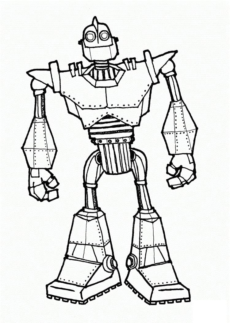 Robot Géant coloring page