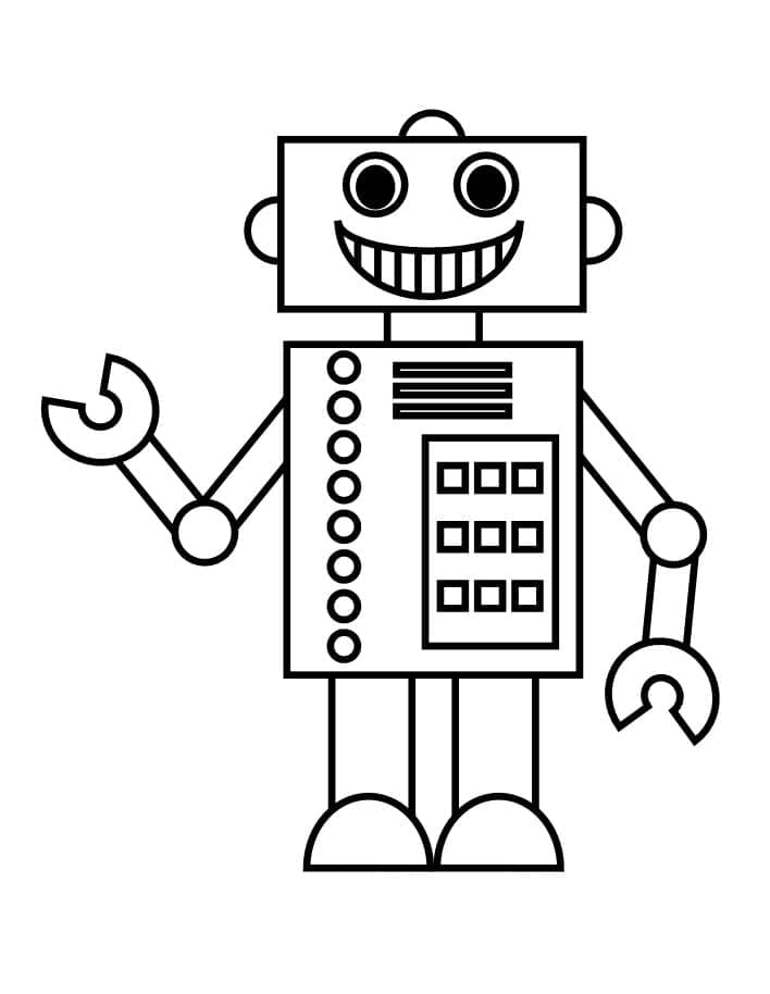 Robot Gratuit Pour les Enfants coloring page