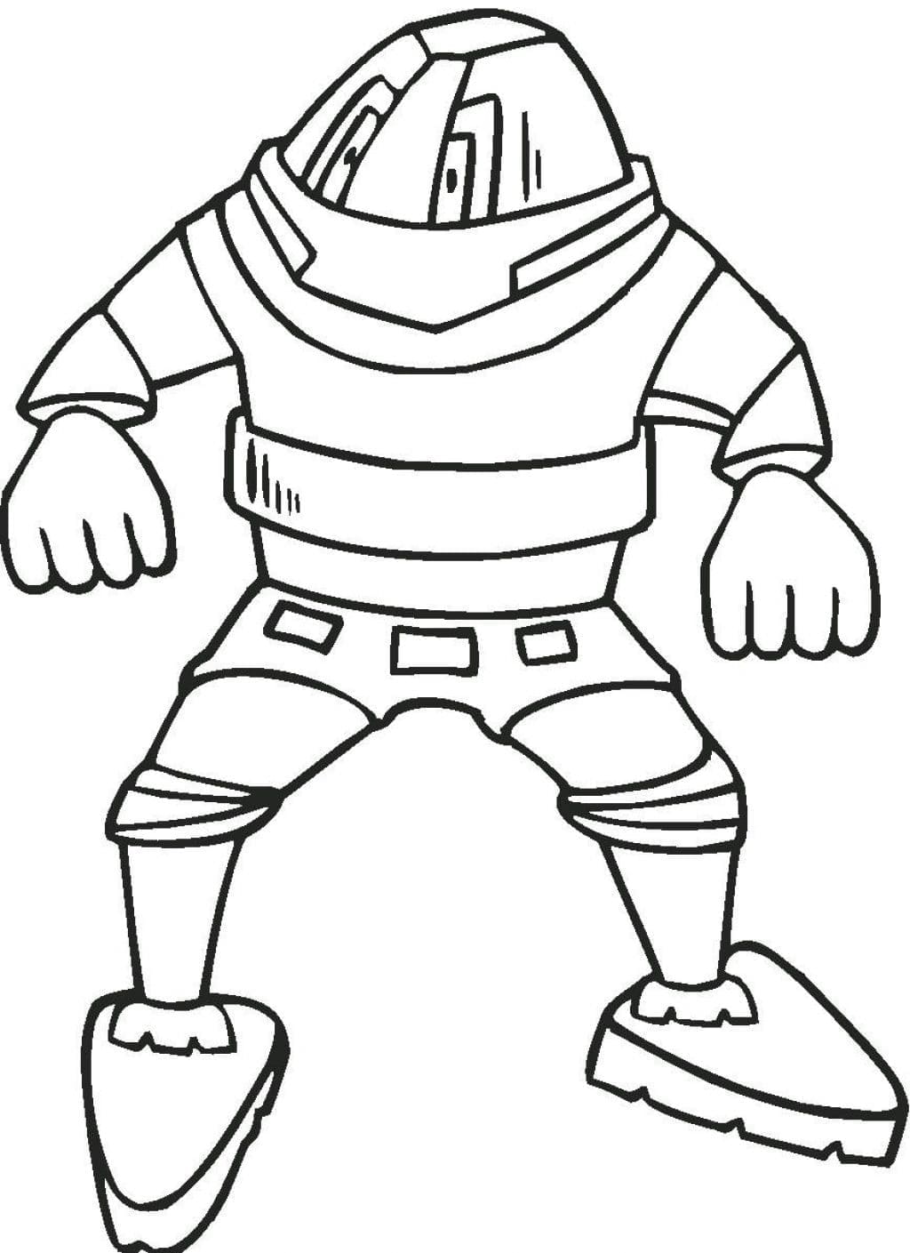Robot Incroyable coloring page