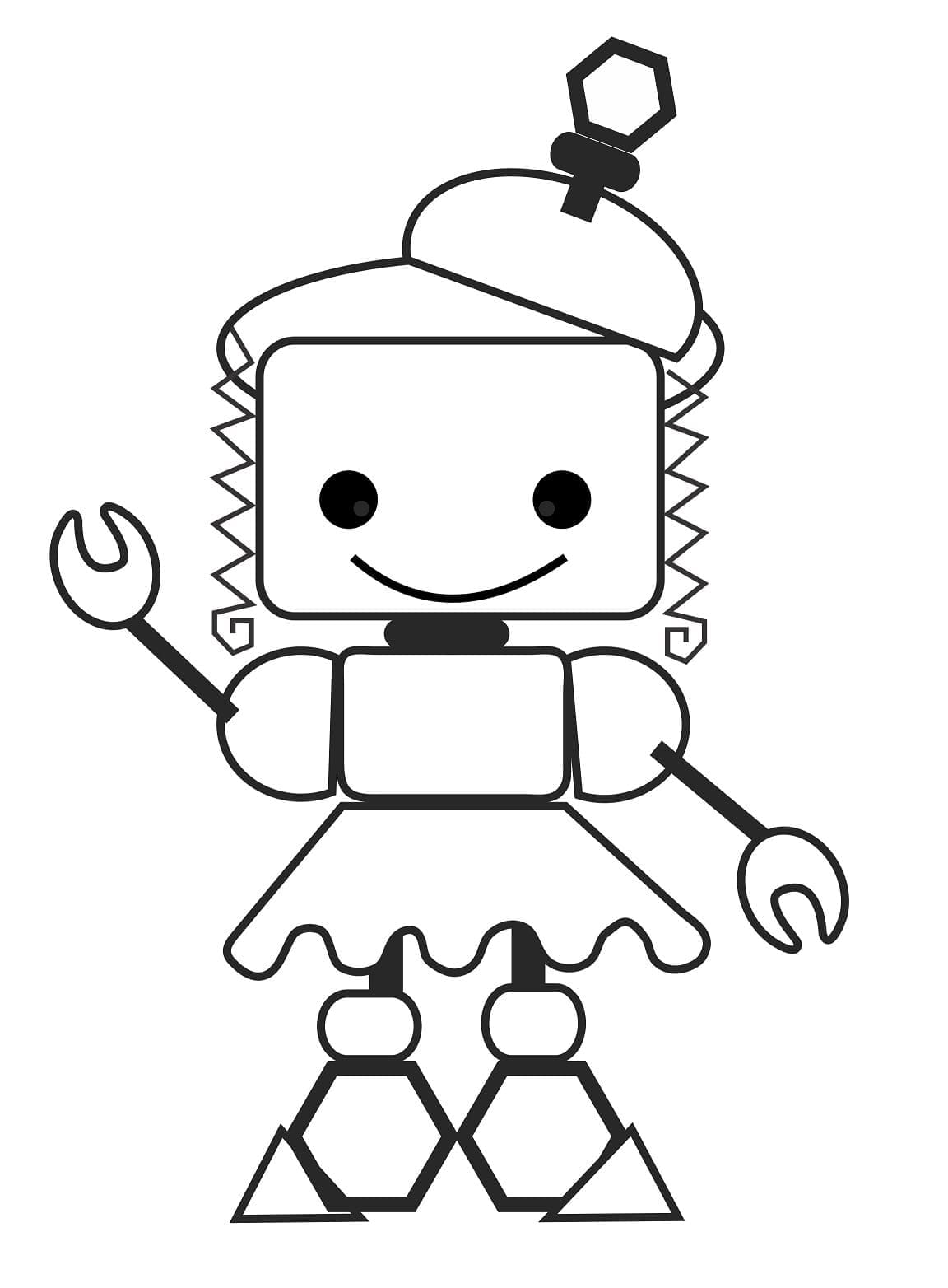 Robot Mignon Pour les Enfants coloring page