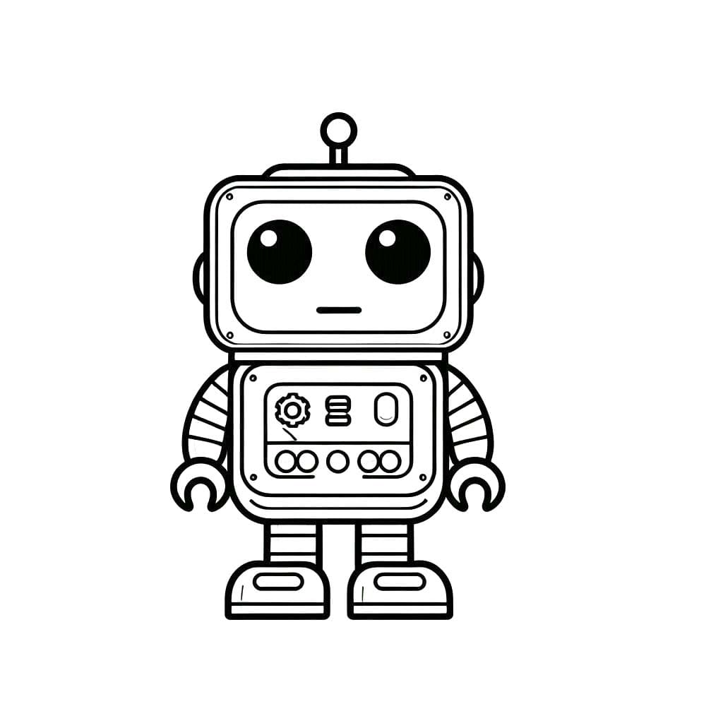 Robot Pour Les Enfants De 1 An coloring page