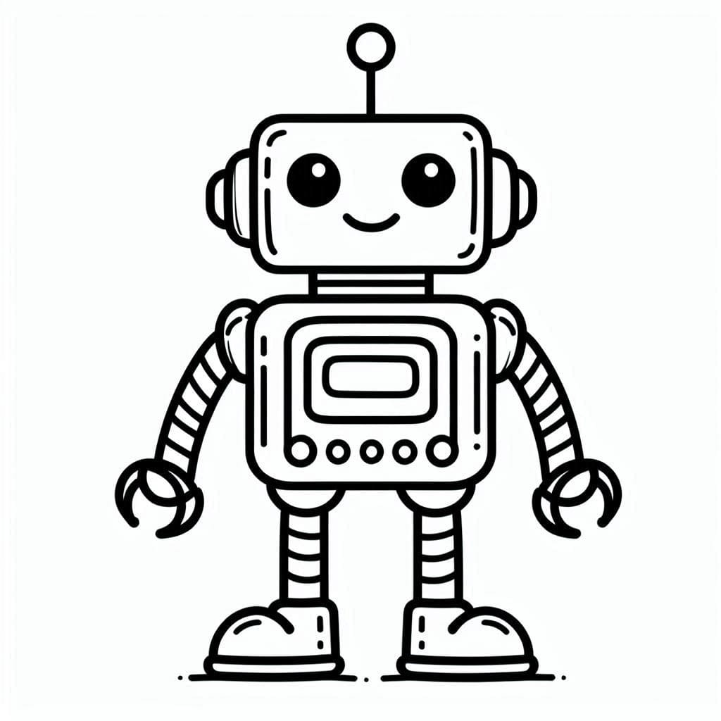 Robot Pour Les Enfants De 2 An coloring page