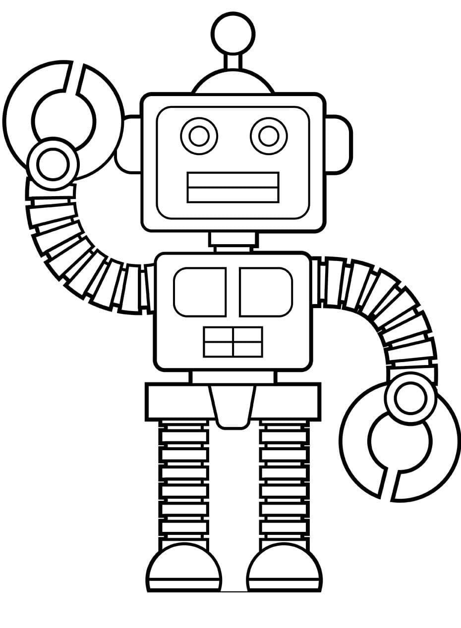 Robot Pour Les Enfants De 5 An coloring page