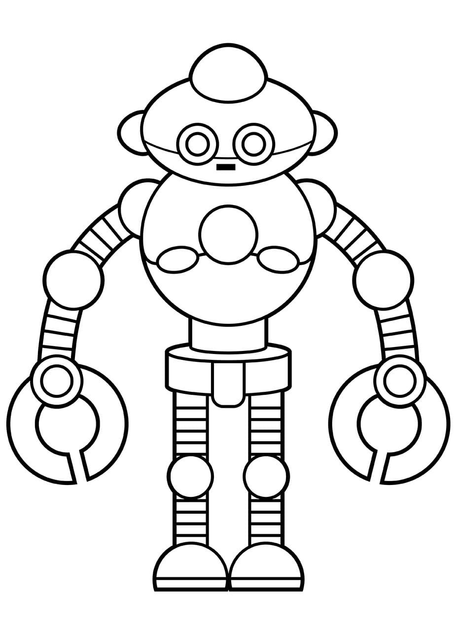 Robot Pour Les Enfants De 6 An coloring page