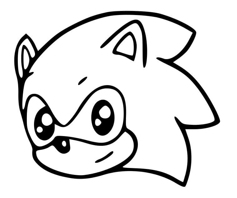 Sonic Kawaii coloring page