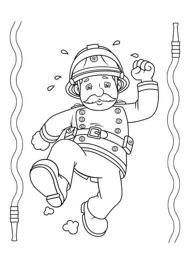 Coloriage Steele de Sam le Pompier