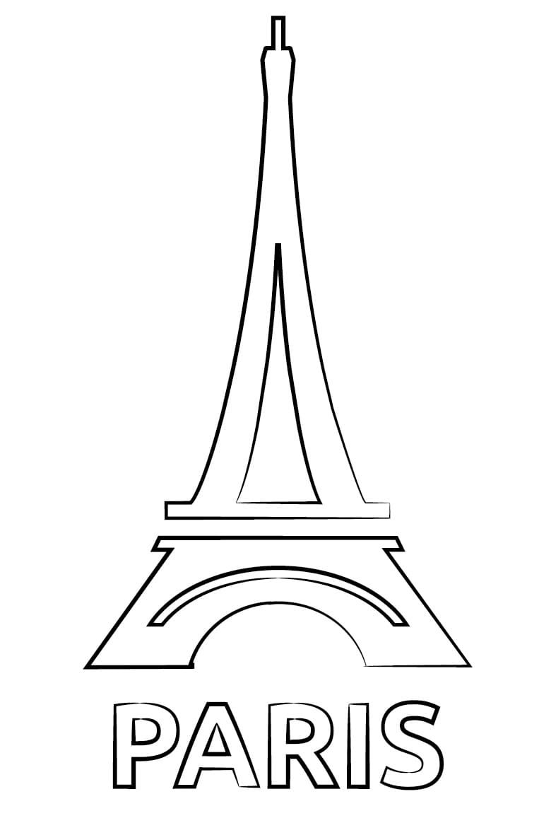 Coloriage Tour Eiffel 11