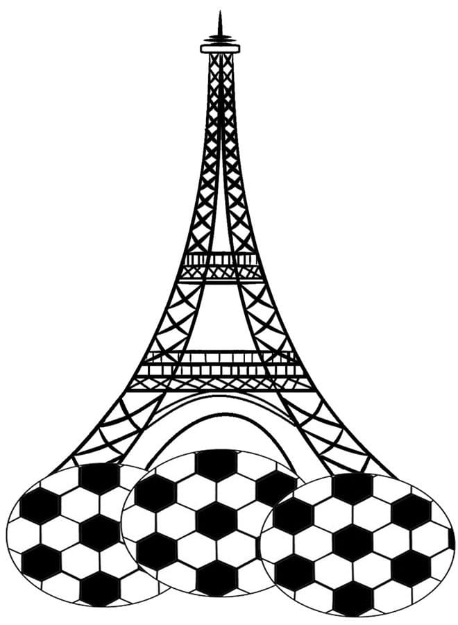 Tour Eiffel 7 coloring page
