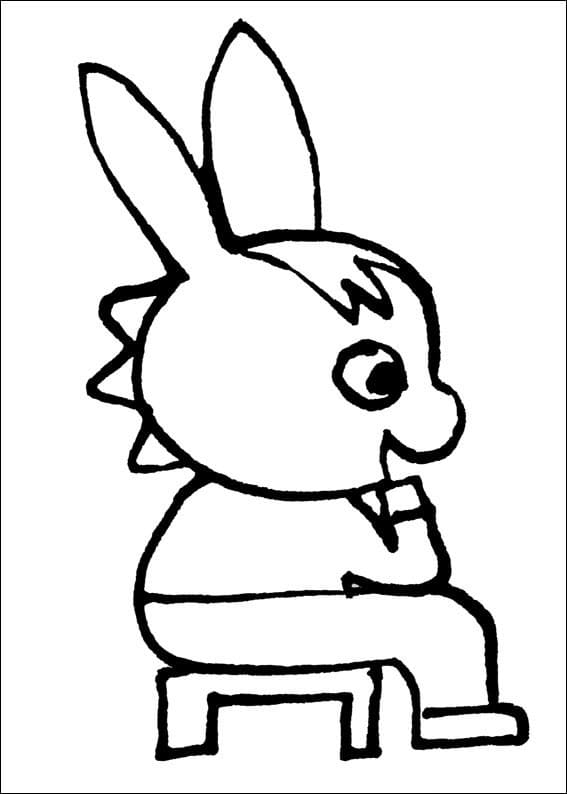 Trotro Souriant coloring page