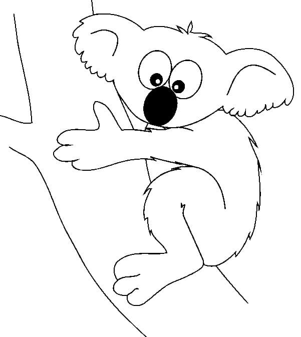 Un Koala Mignon coloring page