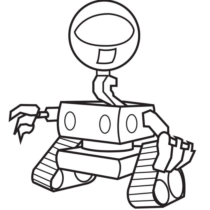 Un Robot coloring page
