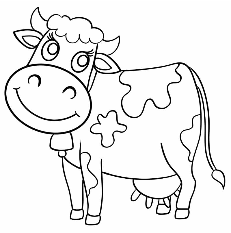 Une Belle Vache coloring page