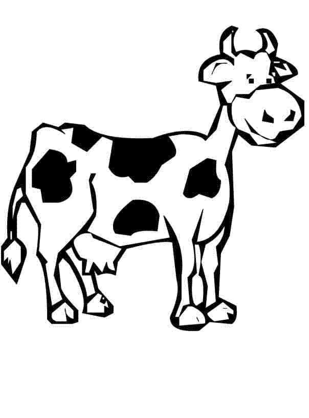 Vache 1 coloring page